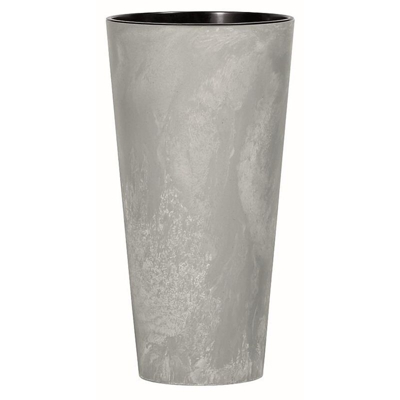 Tubus Slim Effect di plastica CON serbatoio colore Cemento, 76,2 (altezza) x 40 (larghezza) x 40 (profondità) cm - Prosperplast