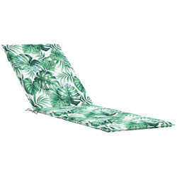 Cuscino per Sdraio con Motivo a Foglie (75+105)x50x4 cm - Multicolore - Vidaxl precio