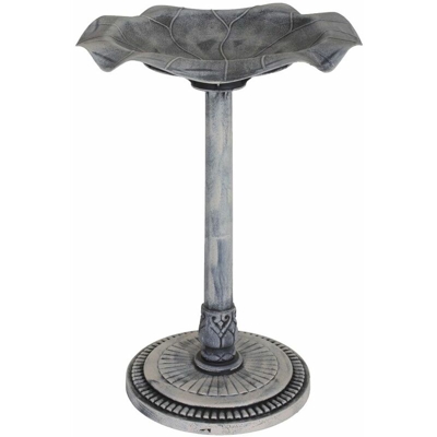 No_brand - Robusto Pozioni Uccello Decorazione da esterno Supporto Stand Water Bowl Basin color pietra Harms 315080