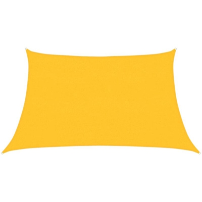 Vela Parasole 160 g/m² Gialla 3/4x2 m in HDPE - Giallo - Vidaxl