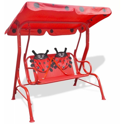 Altalena per bambini rossa