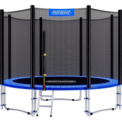 Trampolino da Giardino Ø244cm Certificato TÜV SÜD Set Trampolino Tappeto Elastico Rete Sicurezza Trampolino Elastico - Monzana