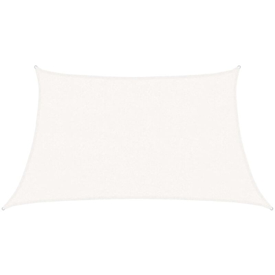 Vela Parasole 160 g/m² Bianca 3/4x2 m in HDPE - Bianco - Vidaxl