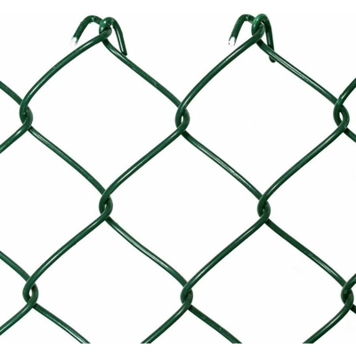 Rete metallica griglia rombo maglia sciolta h100 - 25 mt plastificata verde