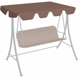 YOUTHUP Baldacchino per Dondolo Giardino Marrone 192x147 cm 270 g/m2 - Marrone características