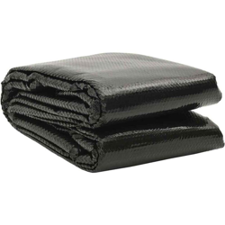 vidaXL Copertura per Piscina Nera 450x220 cm PE - Nero precio
