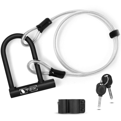 WEST BIKING Bicicletta U Lucchetto Cavo per bicicletta Lucchetto per bici Antifurto Lucchetto per bicicletta Accessori per biciclette,modello: Tipo1