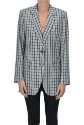Checked print blazer características