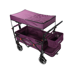 carrello pieghevole premium per il trasporto dei bambini con tettuccio CT850 VIOLA - Fuxtec precio