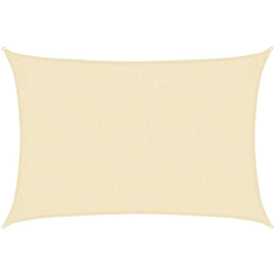 vidaXL Vela Parasole 160 g/m² Crema 2x3 m in HDPE - crema en oferta
