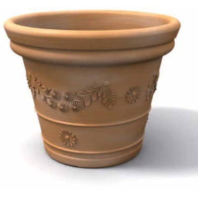 Vaso tondo per esterno > cm 80 > Tegola