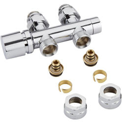 Hudson Reed Valvola Diritta Multiblock ad “H” con Raccordo Maschio di ¾“ pollici e Multi-Adattatori Ø 16 mm en oferta