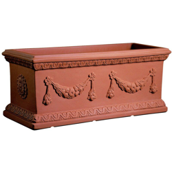 Cassetta resina Doppio Festone cm. 90 Terracotta características