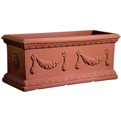 Cassetta resina Doppio Festone cm. 90 Terracotta