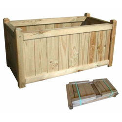 Fioriera Da Esterno In Legno Di Pino Impregnato In Autoclave Cm 40 X 80 X 40 H Per Giardino Terrazzo características