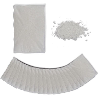Cloruro di Calcio Essicante Sacchetti di Ricarica 20 pz 20 Kg - Bianco - Youthup
