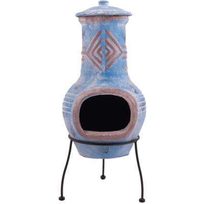 RedFire Caminetto Colima in Argilla Color Blu Marino/Rosso 86031 - Multicolore