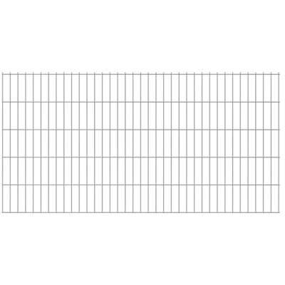 2D Pannello di Recinzione Giardino 2008x1230 mm Argento