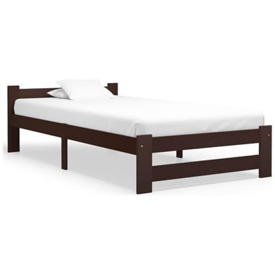 Giroletto Marrone Scuro In Legno Massello Di Pino 100x200 Cm