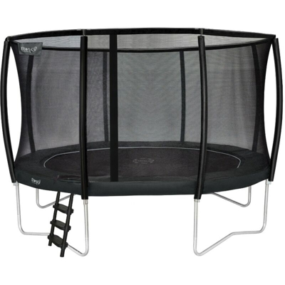 Etan - SOLO TRAMPOLINO Tappeto elastico da giardino rotondo Deluxe 366cm - grigio. Con rete extra forte e bordo con doppia imbottitura