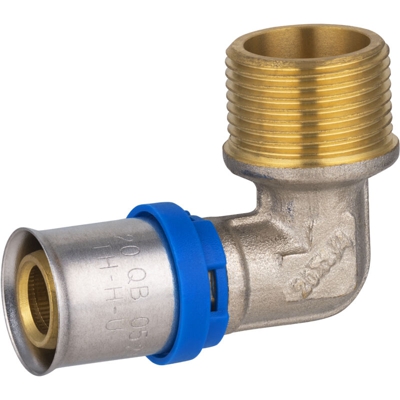 Multistrato a pressare raccordo a gomito multiprofilo maschio M20x27 Ø20 NOYON & THIEBAULT