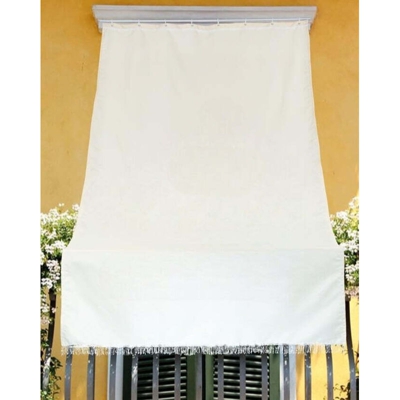Tenda Da Sole In Tessuto Resistente Esterni Balcone Veranda Giardino 35100V Cm 140X250H Bianca/Verde (35103)