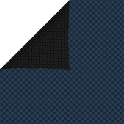 vidaXL Pellicola Galleggiante Solare PE Piscina 300x200 cm Nero e Blu - Nero