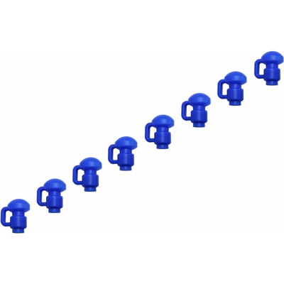 8 Cappucci Copri Pali per Trampolino Elastico da Giardino | Tappi di Ricambio per Palo di Rete | 1,5 pollici