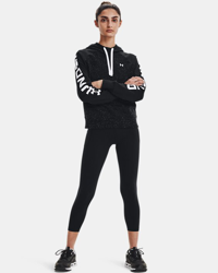 Felpa con cappuccio UA Rival Fleece Colorblock da donna precio