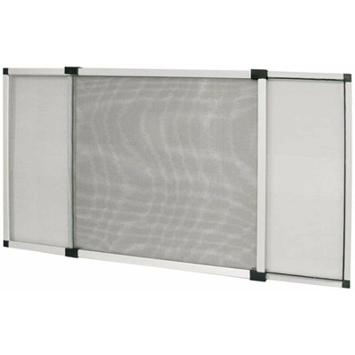 Zanzariera in alluminio estensibile per porte e finestre adattabile su misura -40 x 50 cm / Avorio