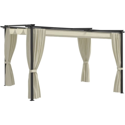 Gazebo 4x3 m Crema - crema - Vidaxl