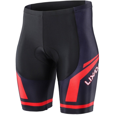 Pantaloncini da ciclismo da uomo Pantaloncini da bicicletta con cuscino imbottito Pantaloncini collant Tight,modello: XL Rosso