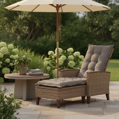 Madison Cuscino Sedia Schienale Alto Panama 123x50 cm Talpa PHOSB222 - Marrone