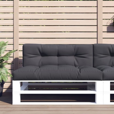 vidaXL Cuscino per Divano da Giardino 120x40x12cm in Tessuto Antracite - Antracite