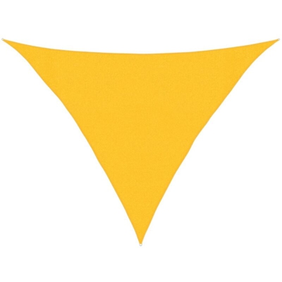 Vela Parasole 160 g/m² Gialla 3x3x4,2 m in HDPE - Giallo - Vidaxl