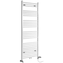 Hudson Reed Neva Scaldasalviette Misto Moderno - Termoarredo Bagno di Design Bianco - Design Elettrico & Idraulico - 994W - 1600 x 600mm en oferta