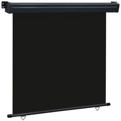 Tenda Laterale Per Terrazzo 170x250 Cm Nera