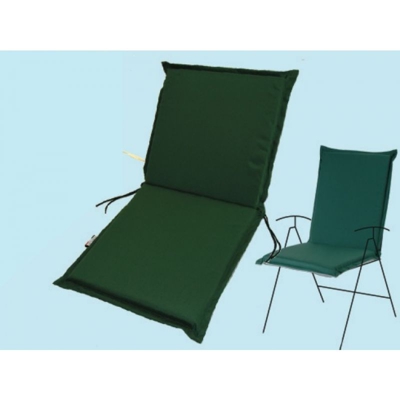 CUSCINO PER SEDIA SDRAIO ALTO VERDE 115X48X6 GIARDINO MADE IN ITALY - Fabotex