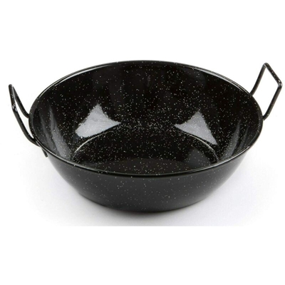 Tegame Fonda Cm.28 2 Man. Acc.Carb.Smaltato Ilsa