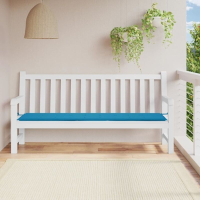 vidaXL Cuscino per Panca da Giardino Blu 200x50x4 cm - Blu