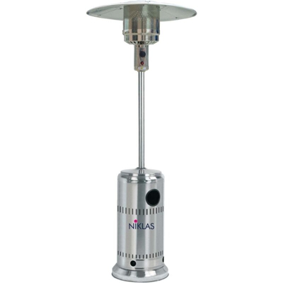 Tuttotop - Scaldapatio stufa a fungo gas in acciaio inox h 221 cm 13 kw con ruote per esterno