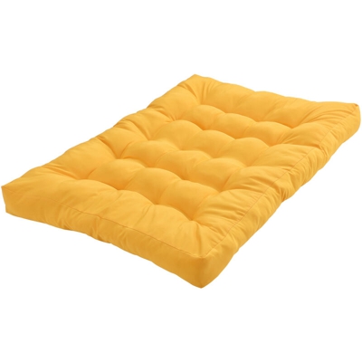 1x Cuscino sedile per divano paletta euro [color senape] cuscini per palette supporto In/Outdoor mobili imbottiti