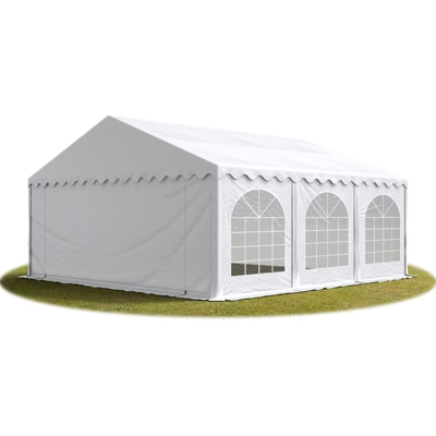 6x6 m ignifugoTendone per feste PREMIUM PVC bianco 100% impermeabile Gazebo da giardino Tendone da esterno Tenda party