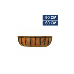 Balconiera Fioriera Vaso Rettangolare In Ferro Involucro Fibra Di Cocco 50537V Cm 50 (50537) en oferta