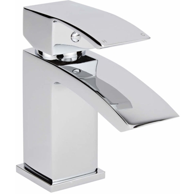 Miscelatore Lavabo con Erogatore Moderno 140 mm Minimal Blade Ottone Cromato - Hudson Reed