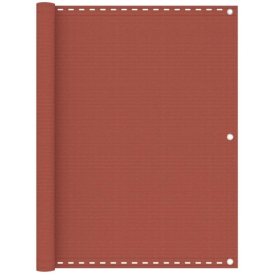 Paravento da Balcone Terracotta 120x600 cm in HDPE - Vidaxl