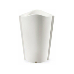 Vaso cilindro 'Bassano Essential' in resina da giardino per fiori e piante. -100 cm / Bianco en oferta