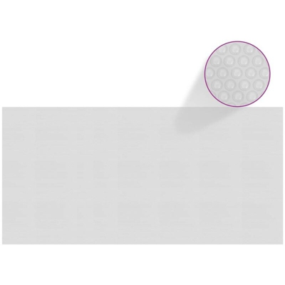 vidaXL Pellicola Galleggiante Solare PE Piscina 450x220 cm Grigia - Grigio