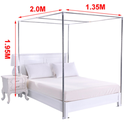 Staffa per zanzariera a baldacchino angolare a 4 montanti 15 mm 1,35 * 2 m en oferta