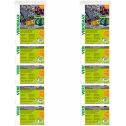 Verdemax 10 pezzi telo per pacciamatura in pe microforato ciascuno metri 1,5x5 características